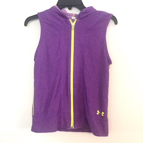 Youth Under Armour sleeveless hoodie. Large - Picture 1 of 10